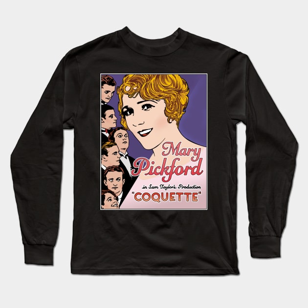 Mary Pickford - Coquette Long Sleeve T-Shirt by ranxerox79